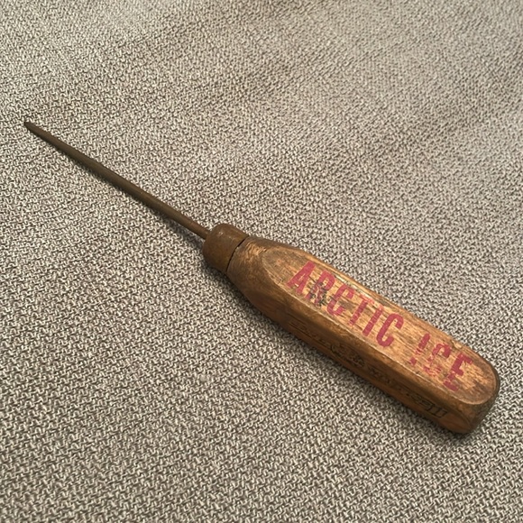 Vintage Antique Arctic Ice Pick Wood Handle - Picture 3 of 7